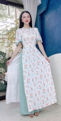 Áo Dài Cổ Kiềng Milan AD2698 (áo lẻ)