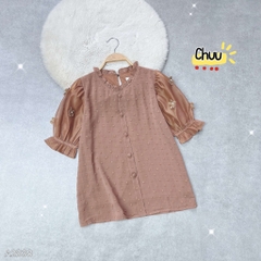 Áo Tuyết Tay Đính Hoa A2838