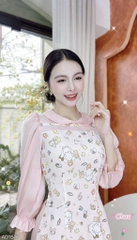 Áo Dài Cổ Sen Line Ngang AD1577 (áo lẻ)