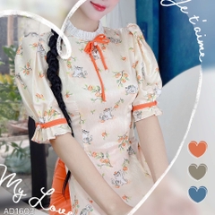 ÁO Dài Ngọc Diệp AD1603 (áo lẻ)