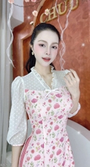 Áo Dài Bông Tuyết Love AD2745 (áo lẻ)