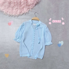 Áo Hoa Hồng Xếp A2857