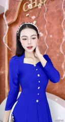 Áo Dài 3T Tằm Kim Cương AD2748 (áo lẻ)
