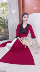 Áo Dài Bươm Bướm Vũ AD2734 (áo lẻ)