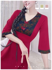 Áo Dài Bươm Bướm Vũ AD2734 (áo lẻ)