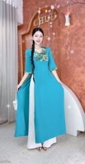 Áo Dài Bươm Bướm Vũ AD2734 (áo lẻ)