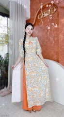 Áo Dài Cổ YY Ren AD1415 (áo lẻ)