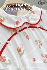 Áo Dài Cổ Sen Sao Mộc AD9255