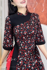 Áo Dài Lượn Chữ S AD2747 (áo lẻ)