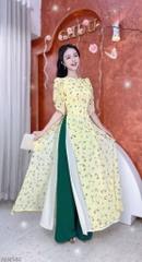 Áo Dài 4T Tay Đắp AD9140 (áo lẻ)