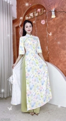 Áo Dài Moon Tay Nơ AD1325 (áo lẻ)