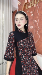 Áo Dài Lượn Chữ S AD2747 (áo lẻ)
