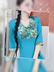 Áo Dài Bươm Bướm Vũ AD2734 (áo lẻ)