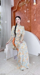 Áo Dài Cổ YY Ren AD1415 (áo lẻ)