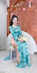 Áo Dài Thành Phố Sương Mờ AD2737 (áo lẻ)