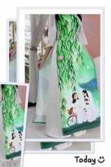 Áo Dài Học Sinh Cấp 3 AD2783 (áo lẻ)