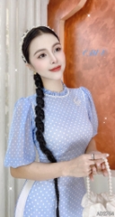 Áo Dài 4T Bướm Nhỏ AD2754 (áo lẻ)
