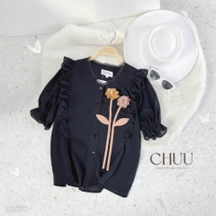 Áo Hoa Cánh Tơ Nổi A2878