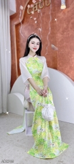 Áo Dài Lượn Cánh Én AD2749 (áo lẻ)