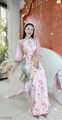Áo Dài Lượn Cánh Én AD2749 (áo lẻ)
