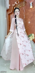Áo Dài Bướm Lượn AD2744 (áo lẻ)