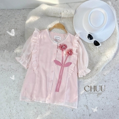 Áo Hoa Cánh Tơ Nổi A2878