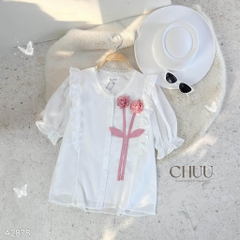 Áo Hoa Cánh Tơ Nổi A2878