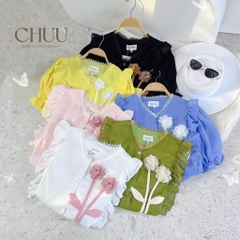 Áo Hoa Cánh Tơ Nổi A2878