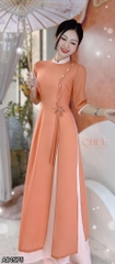 Áo Dài Chiffon 4T Ngọc Đôi 130cm AD1575 (áo lẻ)