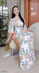 Áo Dài Cổ Sóng Thanh Hà AD1594 (áo lẻ)