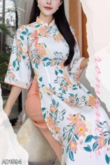Áo Dài Cổ Sóng Thanh Hà AD1594 (áo lẻ)