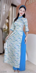 Áo Dài Mây Đỉnh Núi AD2731 (áo lẻ)