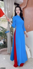 Áo Dài Chiffon Tay Bồng 4T AD1326 (áo lẻ)