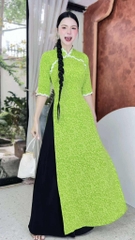 Áo Dài Ren Hoa Mai Nở AD1668 (áo lẻ)