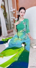 Áo Dài Cô Nương Bướm + PK AD2814 (áo lẻ)