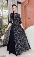 Áo Dài 4T Hải Hà AD2816 (áo lẻ)