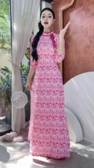 Áo Dài Vườn Hoa Cổ Tích+PK AD2852 (áo lẻ)