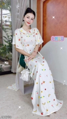 Áo Dài Cổ Sen Huyền My AD2733 (áo lẻ)