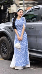 Áo Dài 4T Bong Bóng Mùa Hoa AD2857 (áo lẻ)