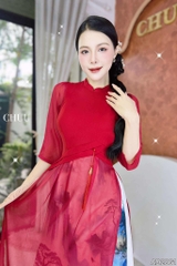 Áo Dài 3T Cây Đại Thụ+PK AD2861 (áo lẻ)