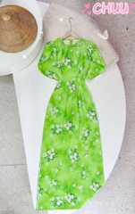 Áo Dài Gấm Sắc Ngọc AD2759 (áo lẻ)