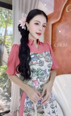 Áo Dài Cổ Bánh Gai AD2855 (áo lẻ)