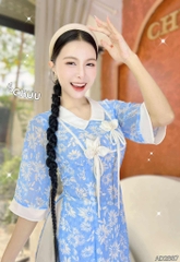 Áo Dài 4T Đài Cát Hoa AD2887 (áo lẻ)
