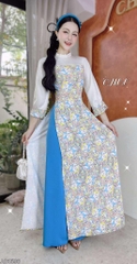 Áo Dài Cổ Li Gấu Thỏ AD1598 (áo lẻ)