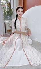 Áo Dài 4T Trân Châu Bi AD2882 (áo lẻ)