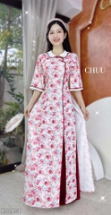 Áo Dài Đường Hoa Lụa AD2851 (áo lẻ)