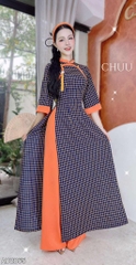 Áo Dài Thượng Hải+PK AD2865 (áo lẻ)