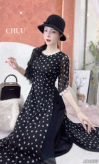 Áo Dài 4T Bong Bóng Mùa Hoa AD2857 (áo lẻ)