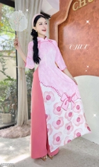 Áo Dài Chiếc Nơ To AD2862 (áo lẻ)