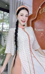 Áo Dài 4T Trân Châu Bi AD2882 (áo lẻ)